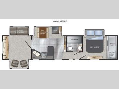 Floorplan - 2012 Keystone RV Alpine 3700RE