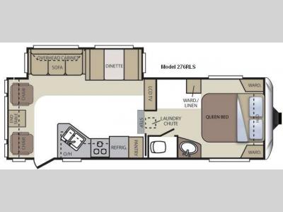 Floorplan - 2012 Keystone RV Cougar 276RLSWE