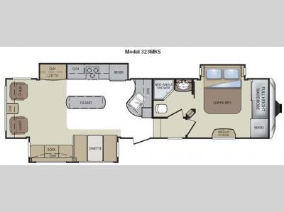 Floorplan - 2012 Keystone RV Cougar 323MKSWE