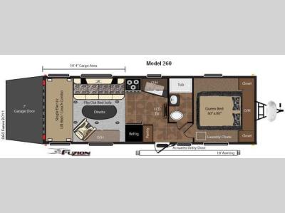 Floorplan - 2012 Keystone RV Fuzion 260