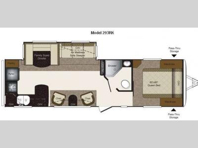 Floorplan - 2012 Keystone RV Laredo Super Lite 293RK