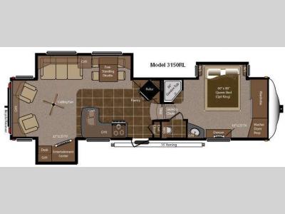 Floorplan - 2012 Keystone RV Montana 315O RL