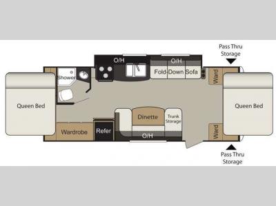 Floorplan - 2012 Keystone RV Passport Express SL 235EXP