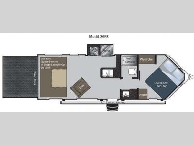 Floorplan - 2012 Keystone RV Raptor 26FS