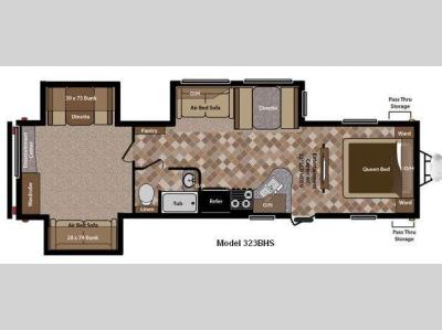 Floorplan - 2012 Keystone RV Sprinter 323BHS