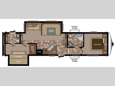 Floorplan - 2012 Keystone RV Sprinter Copper Canyon 292FWBHS