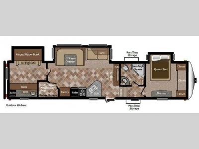 Floorplan - 2012 Keystone RV Sprinter Copper Canyon 324FWBHS