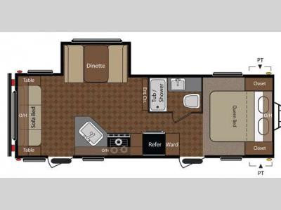 Floorplan - 2012 Keystone RV Summerland 2570RL