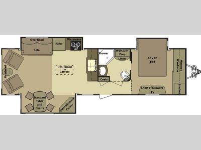 Floorplan - 2012 Open Range RV Journeyer JT337RLS