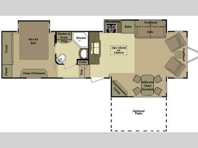 Floorplan - 2012 Open Range RV Journeyer JT340FLR