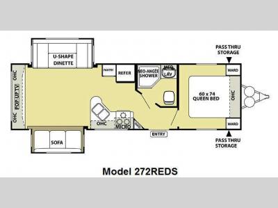 Floorplan - 2012 Forest River RV Salem Hemisphere Lite 272RED