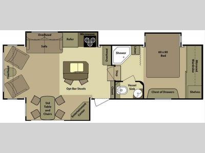 Floorplan - 2012 Open Range RV Roamer RF316RLS