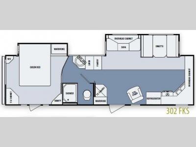 Floorplan - 2012 SunnyBrook Brookside 302 FKS
