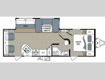 Floorplan - 2012 Dutchmen RV Kodiak 263RLSL