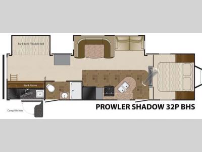 Floorplan - 2011 Heartland Prowler 32P BHS Shadow