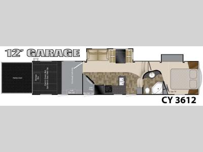 Floorplan - 2012 Heartland Cyclone 3612