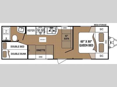 Floorplan - 2012 Dutchmen RV Aspen Trail 2710BH