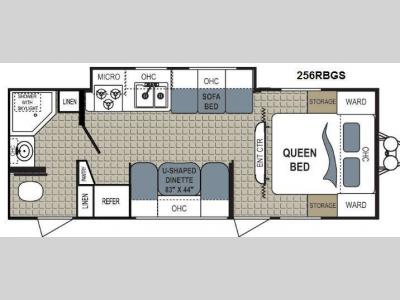 Floorplan - 2012 Dutchmen RV Aerolite 256RBGS