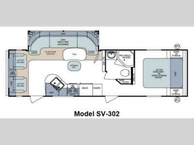 Floorplan - 2012 Forest River RV Surveyor Select SV-302