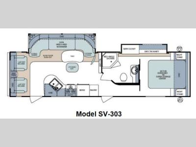 Floorplan - 2012 Forest River RV Surveyor Select SV-303
