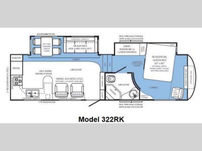 Floorplan - 2012 Forest River RV Wildcat 322RK