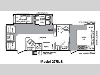 Floorplan - 2012 Forest River RV Wildcat extraLite 27RLS