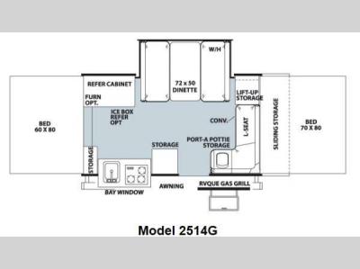 Floorplan - 2012 Forest River RV Rockwood Premier 2514G