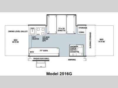 Floorplan - 2012 Forest River RV Rockwood Premier 2516G