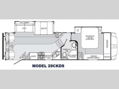 Floorplan - 2012 Palomino Sabre 29CKDS