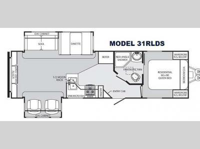 Floorplan - 2012 Palomino Sabre 31RLDS