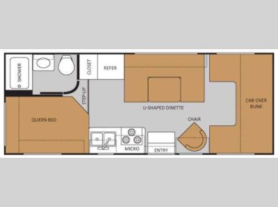 Floorplan - 2012 Thor Motor Coach Four Winds 23U