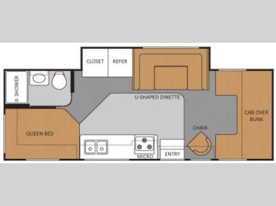Floorplan - 2012 Thor Motor Coach Four Winds 25C