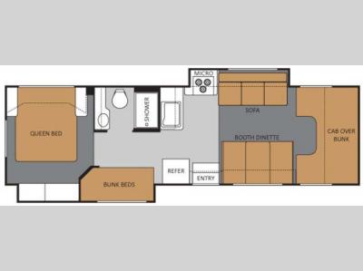 Floorplan - 2012 Thor Motor Coach Four Winds 31A