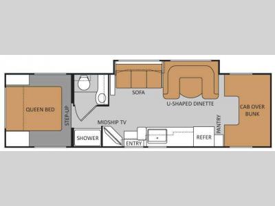 Floorplan - 2012 Thor Motor Coach Four Winds 31K