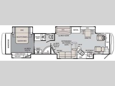 Floorplan - 2011 Monaco Diplomat 43 PKQ