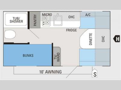 Floorplan - 2012 Jayco Jay Flight Swift SLX 154BH