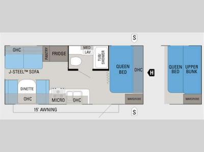 Floorplan - 2012 Jayco Jay Flight 19RD