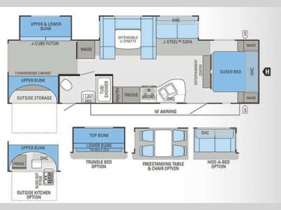 Floorplan - 2012 Jayco Eagle Super Lite 314BDS