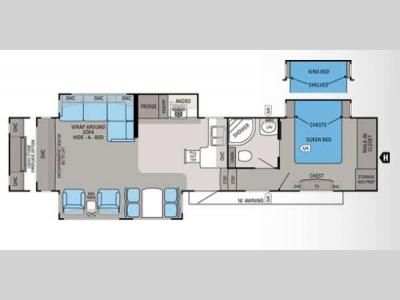 Floorplan - 2012 Jayco Eagle 351RLTS