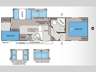 Floorplan - 2012 Jayco Eagle Super Lite HT 27.5BHS