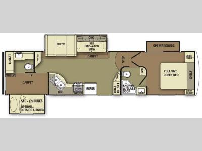 Floorplan - 2012 Yellowstone RV Canyon Trail XLT 31FBHS