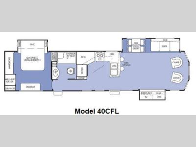 Floorplan - 2012 Forest River RV Cedar Creek Cottage 40CFL