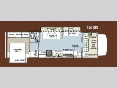 Floorplan - 2012 Forest River RV Forester 3011DS