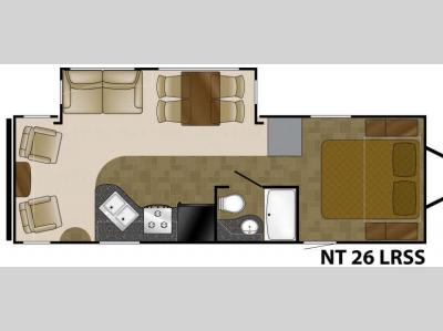 Floorplan - 2012 Heartland North Trail 26LRSS King