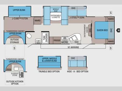 Floorplan - 2012 Jayco Jay Flight 32BHDS