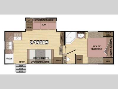 Floorplan - 2011 Northwood Fox Mountain 245RKS