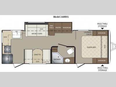Floorplan - 2012 Keystone RV Bullet 248RKS