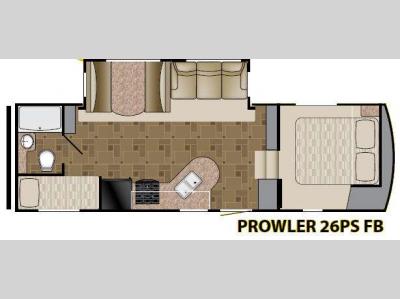 Floorplan - 2012 Heartland Prowler 26PS FB Sport