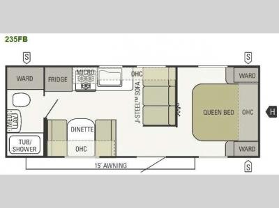 Floorplan - 2012 Starcraft  Autumn Ridge 235FB