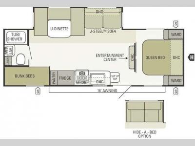 Floorplan - 2012 Starcraft  Autumn Ridge 256BHS